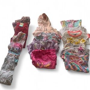Bundle of 15 shirt legging toddler girl size 5 T spring clothes